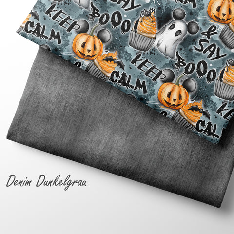French Terry Keep calm & Say Boo (Bio) VORBESTELLUNG
