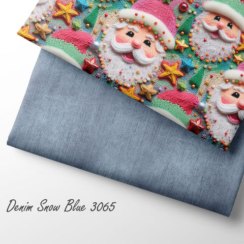 French Terry Denim Snow Blue 3065 (Bio) VORBESTELLUNG