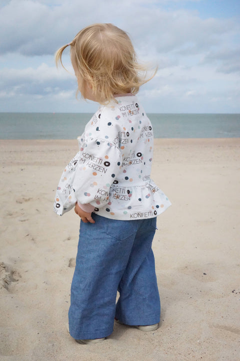 French Terry Konfetti im Herzen (Bio)