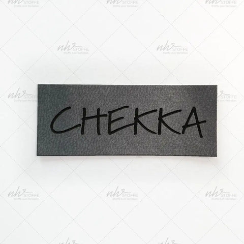 Kunstleder Label Chekka