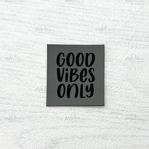 Kunstleder Label Good Vibes Only
