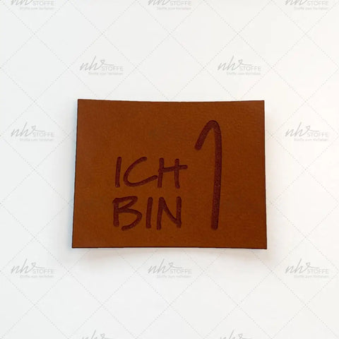Kunstleder Label Ich bin 1
