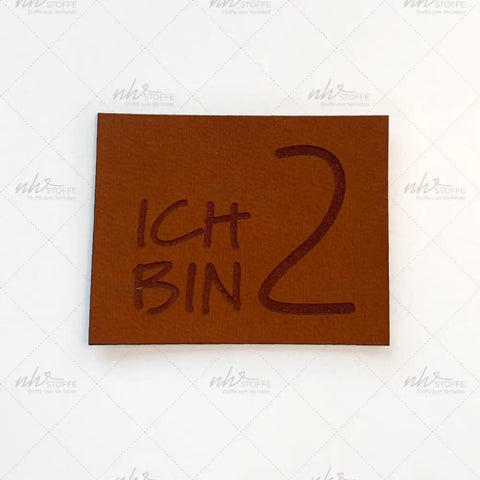 Kunstleder Label Ich bin 2