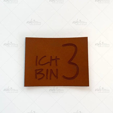 Kunstleder Label Ich bin 3