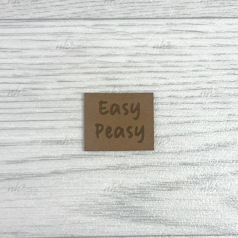 Kunstlederlabel Easy Peasy