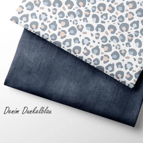 Jerseystoff Denim Dunkelblau