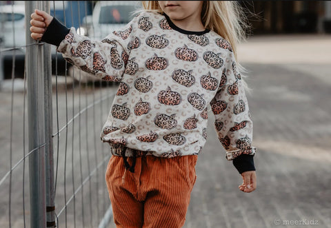 French Terry Leopard Pumpkin 2936 (Bio)