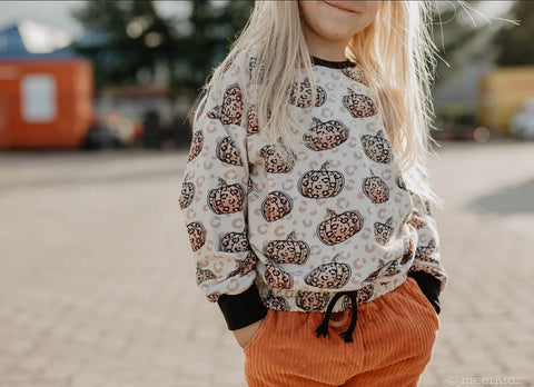 French Terry Leopard Pumpkin (Bio) VORBESTELLUNG