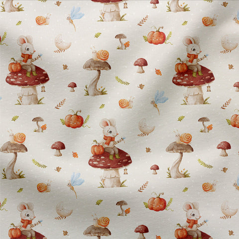 French Terry Little Autumn Friends (Bio)