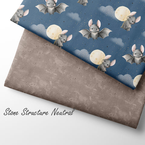 French Terry Little Bat Blue (Bio)