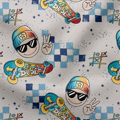 French Terry Little Dude Bunt 2829 (Bio)