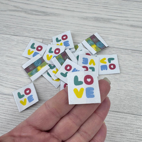 Weblabels Love 4er Set