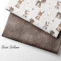 Jerseystoff Denim Schlamm