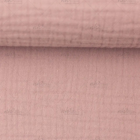 Musselin Double Gauze Creme Rose 433