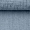 Musselin Double Gauze Frostblau