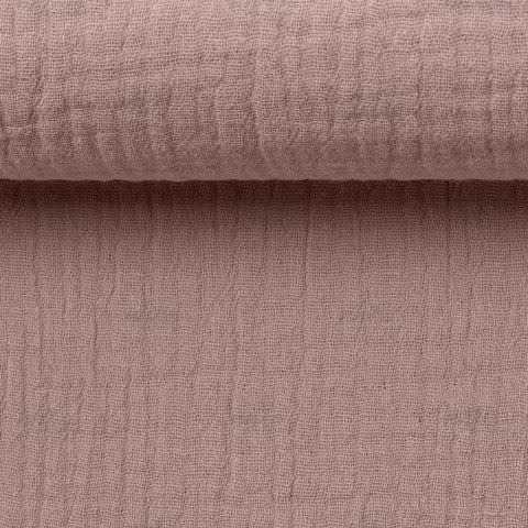 Musselin Double Gauze Helles Altmauve