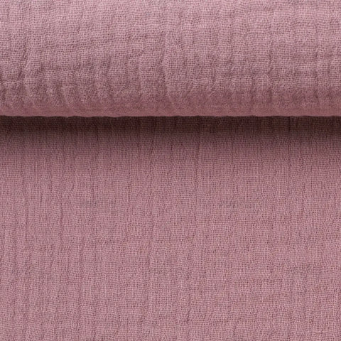 Musselin Double Gauze Helles Altrosa 435