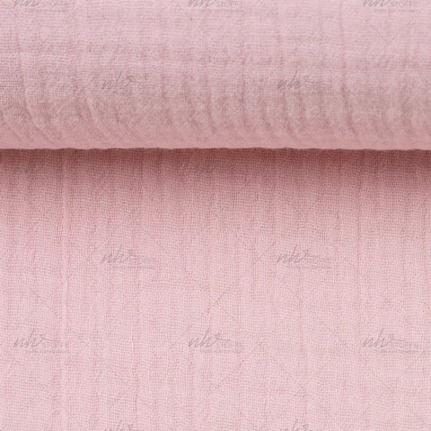 Musselin Double Gauze Helles Babyrosa 431