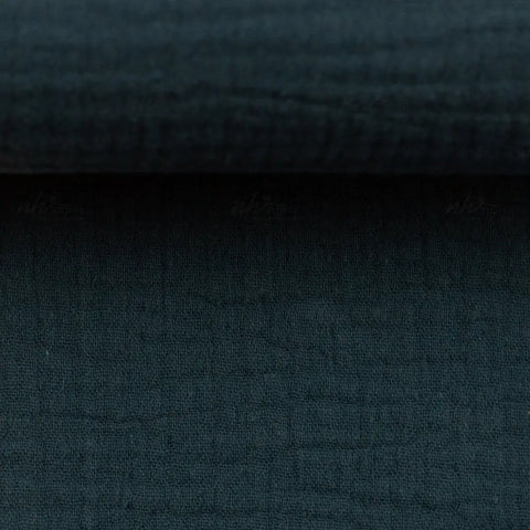 Musselin Double Gauze Jeansblau 744