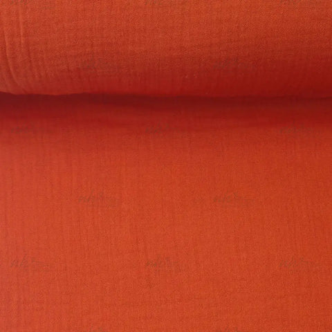 Musselin Double Gauze Orange