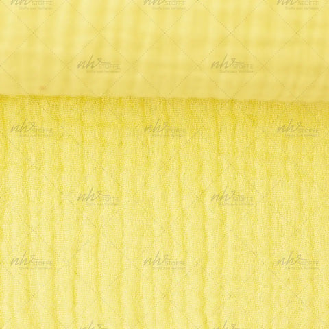 Musselin Double Gauze Pastellgelb 112