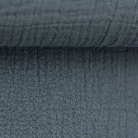 Musselin Double Gauze Rauchblau 259