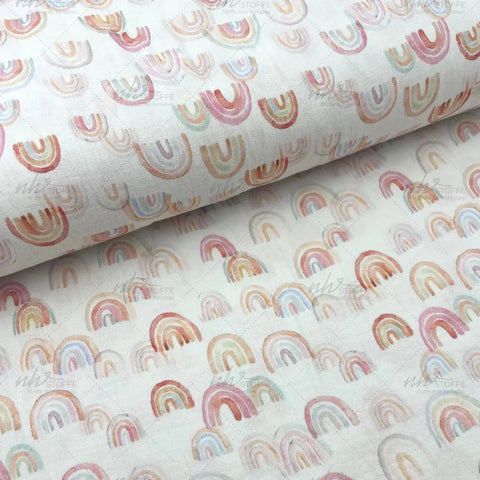 Musselin Double Gauze Regenbögen 5152.1