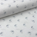 Musselin Double Gauze Sailing Boats White