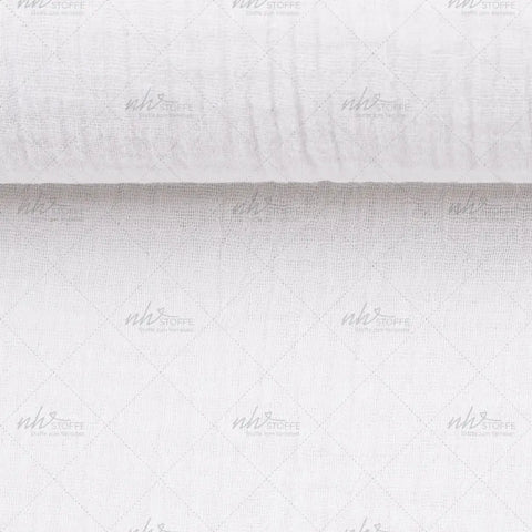 Musselin Double Gauze Weiß