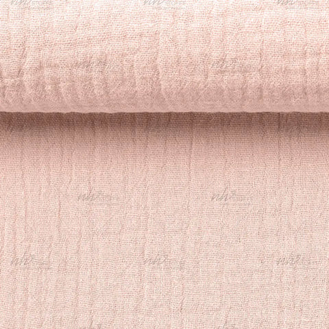 Musselin Double Gauze Zartrose