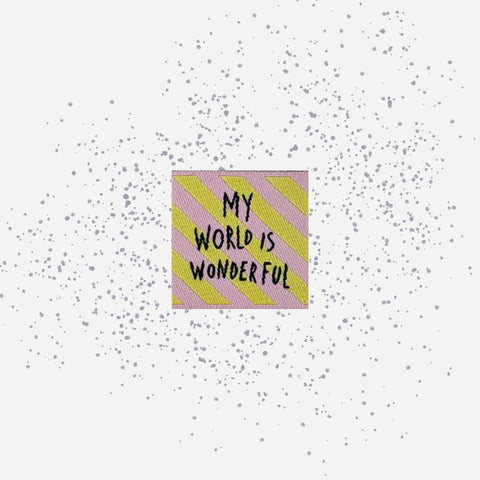 Weblabels My World is wonderful 4er Set