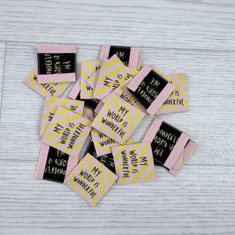 Weblabels My World is wonderful 4er Set