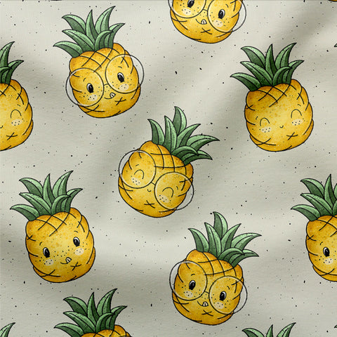 Jersey Stoff Nerdie Ananas 2834 (Bio) VORBESTELLUNG