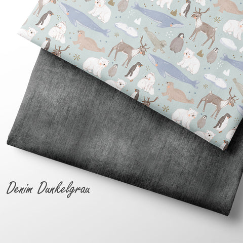 French Terry Denim Dunkelgrau (Bio) VORBESTELLUNG