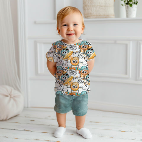 Jerseystoff Denim Splash Blaugrün (Bio)