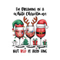 Glassticker Red Wine Christmas Größe M
