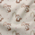 French Terry Regenbogenfuchs Creme