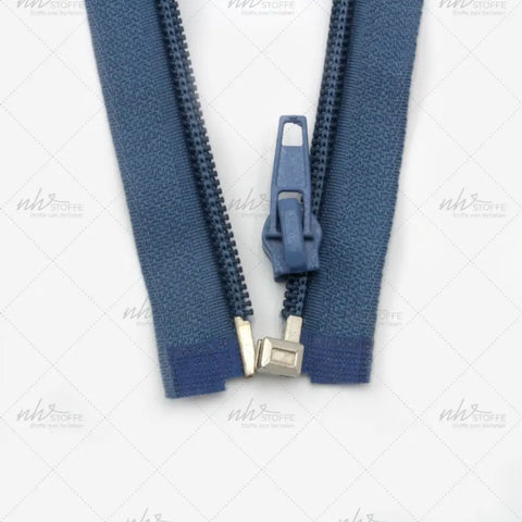 Reißverschluss Teilbar 25 cm Rauchblau