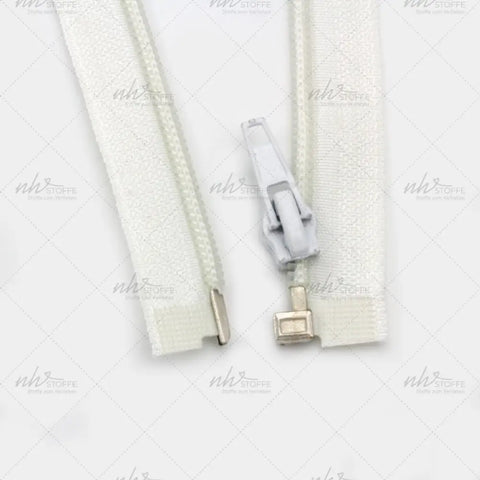 Reißverschluss Teilbar 50 cm Weiß