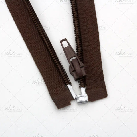 Reißverschluss Teilbar 80 cm Braun