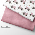 Jerseystoff Retro Trecker Rosa