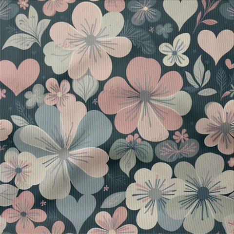 Rippjersey Pastell Flower Love 3208 (Bio) VORBESTELLUNG