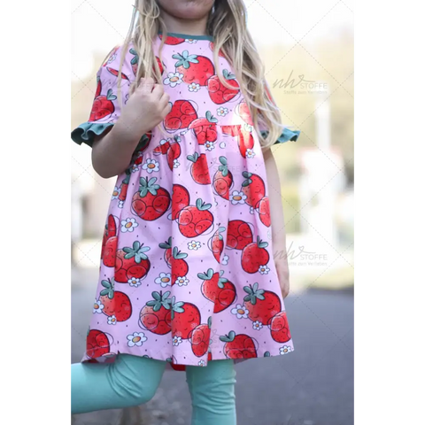 Schnittmuster Rüschenkleid Mariella Strickware 74-158