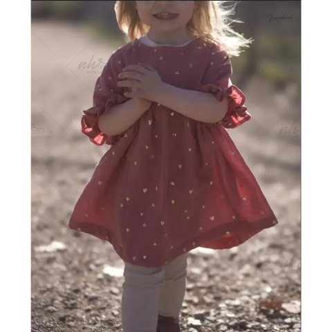 Schnittmuster Rüschenkleid Mariella Webware 74-158