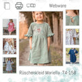 Schnittmuster Rüschenkleid Mariella Webware 74-158
