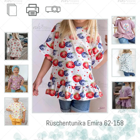 Schnittmuster Rüschentunika Emira