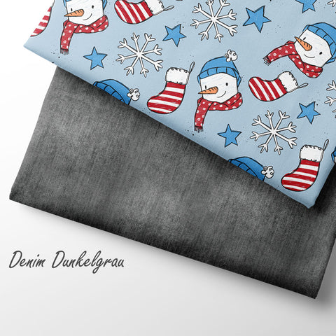 French Terry Denim Dunkelgrau (Bio) VORBESTELLUNG