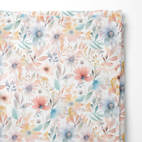 Musselin Double Gauze Soft Spring Flowers