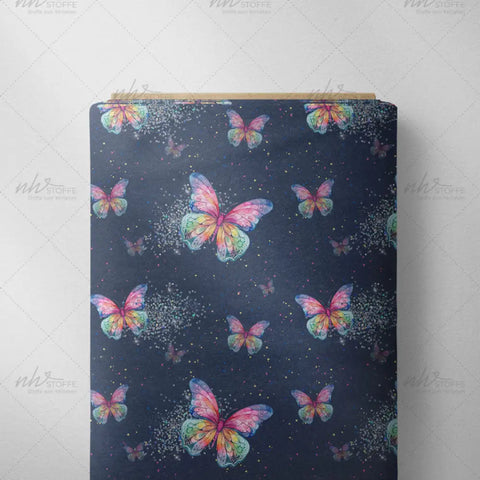 Softshell Colourful Butterflies Blau
