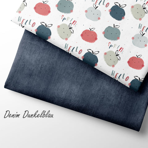 Jerseystoff Denim Dunkelblau